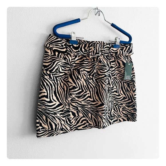 ★ NWT Wild Fable Animal Print Mini Skirt - Tan/Black ★ - Picture 5 of 14